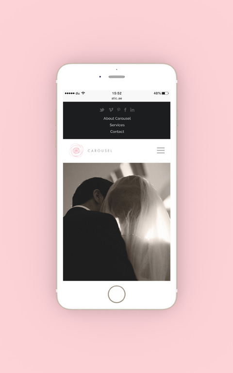 Carousel Website Mobile Homepage