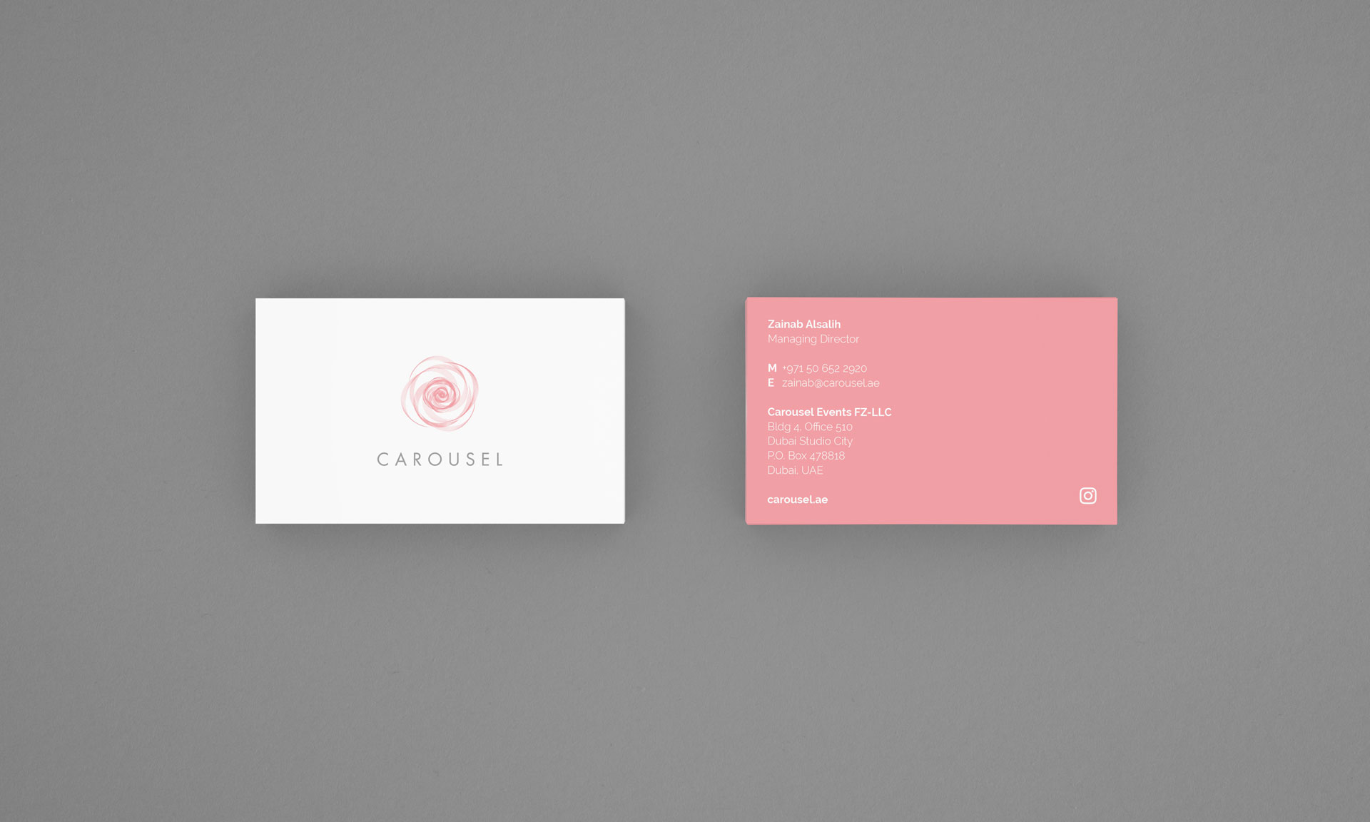 Carousel Business Cards