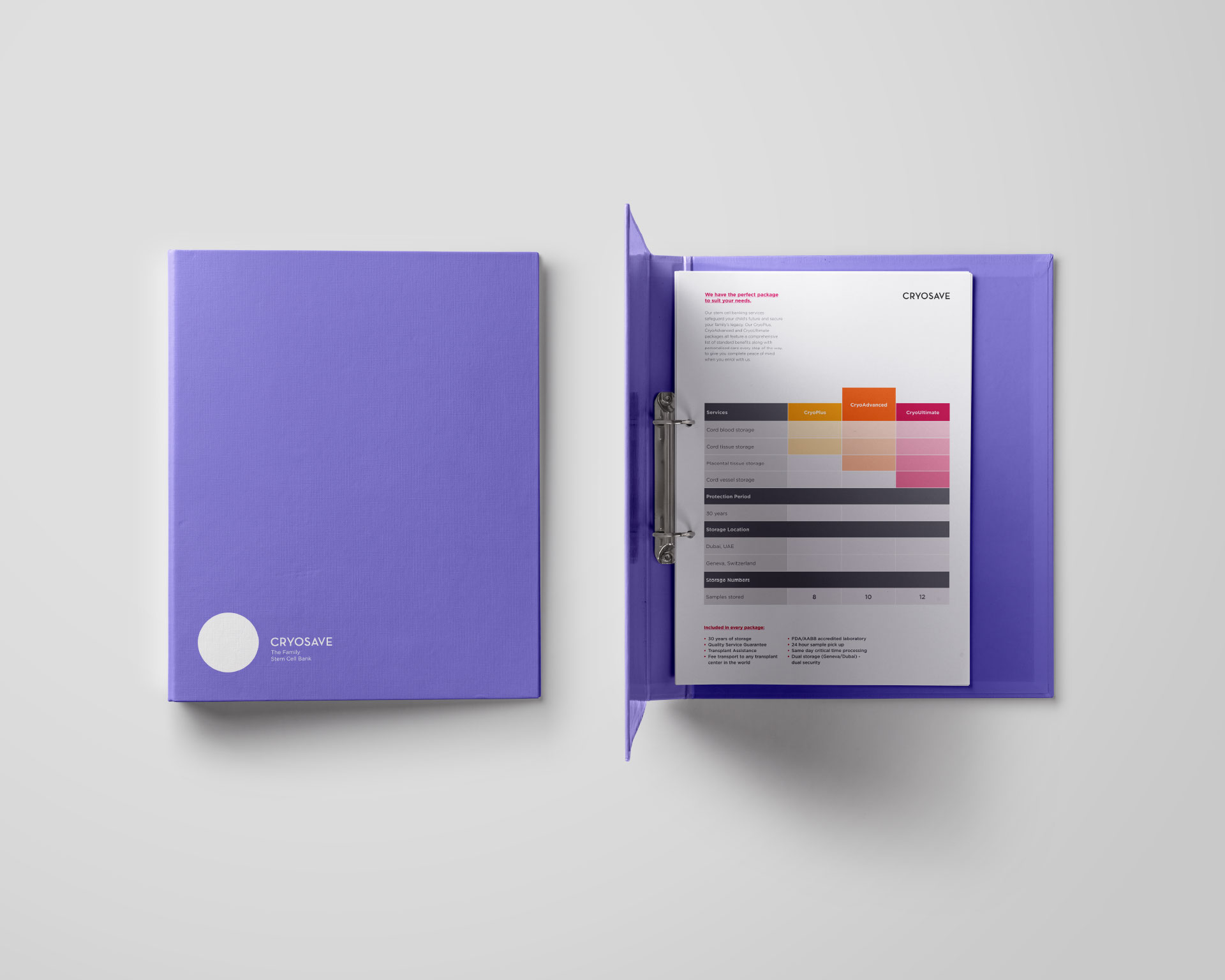 Cryosave Branding Binder