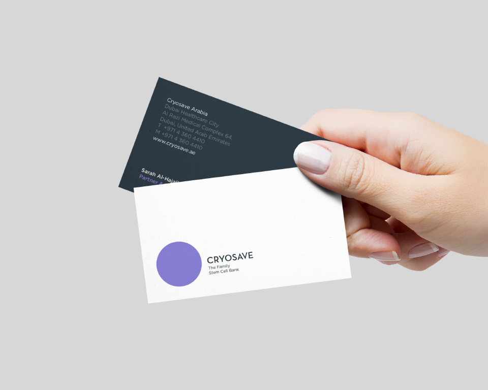 Cryosave Business Cards