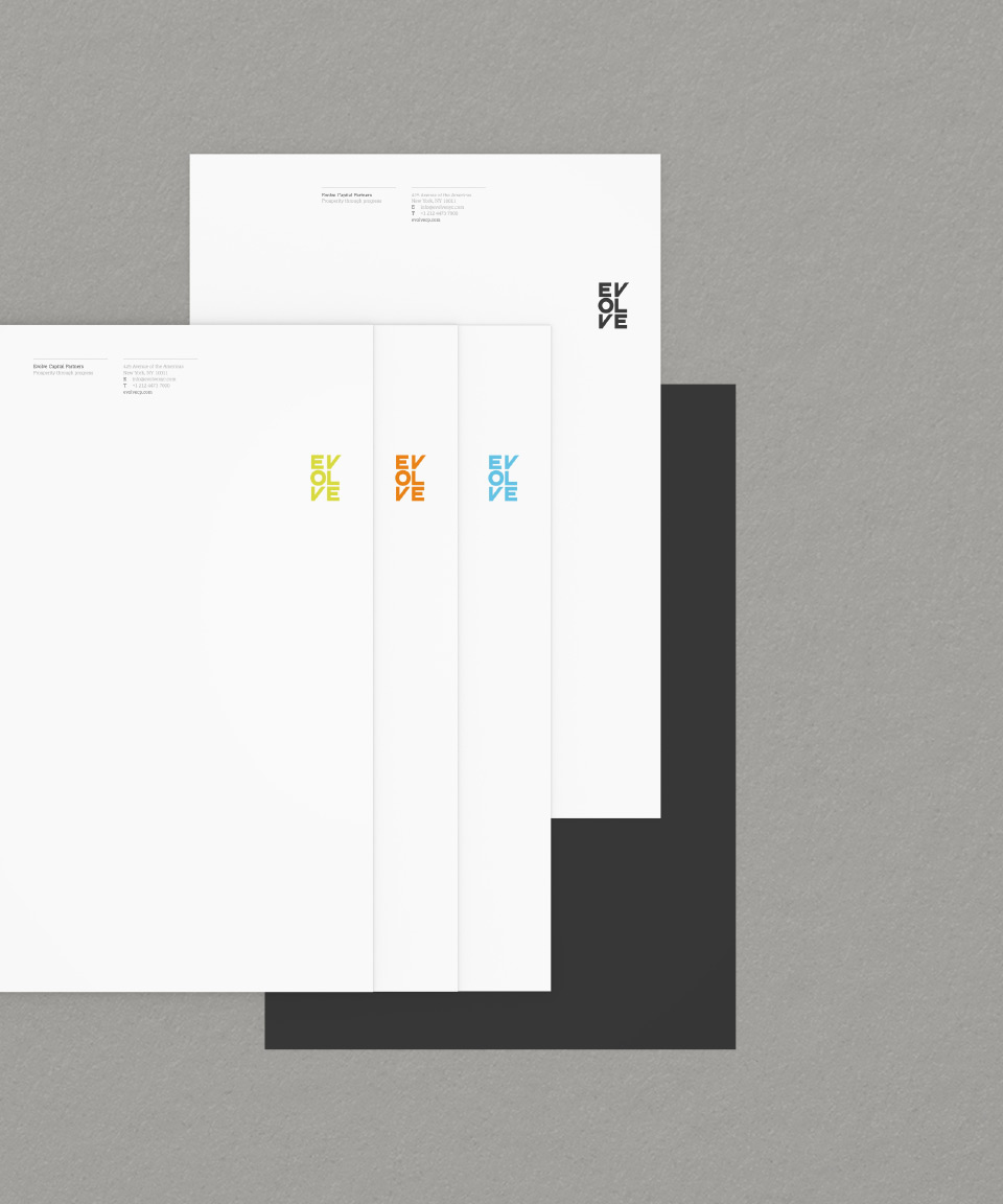 Evolve Branding Letterhead Stationery