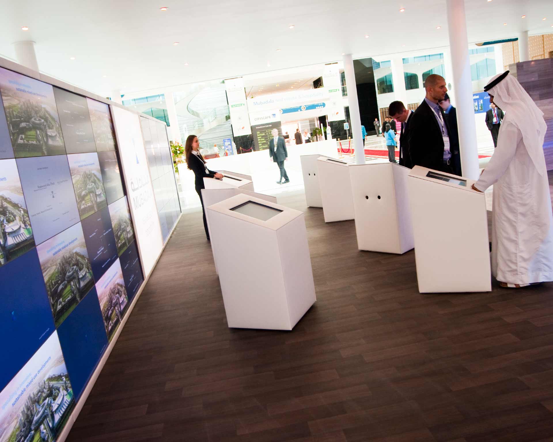 Mubadala Cityscape Expo Touchscreen